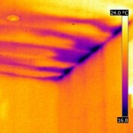Thermal image of draft point 